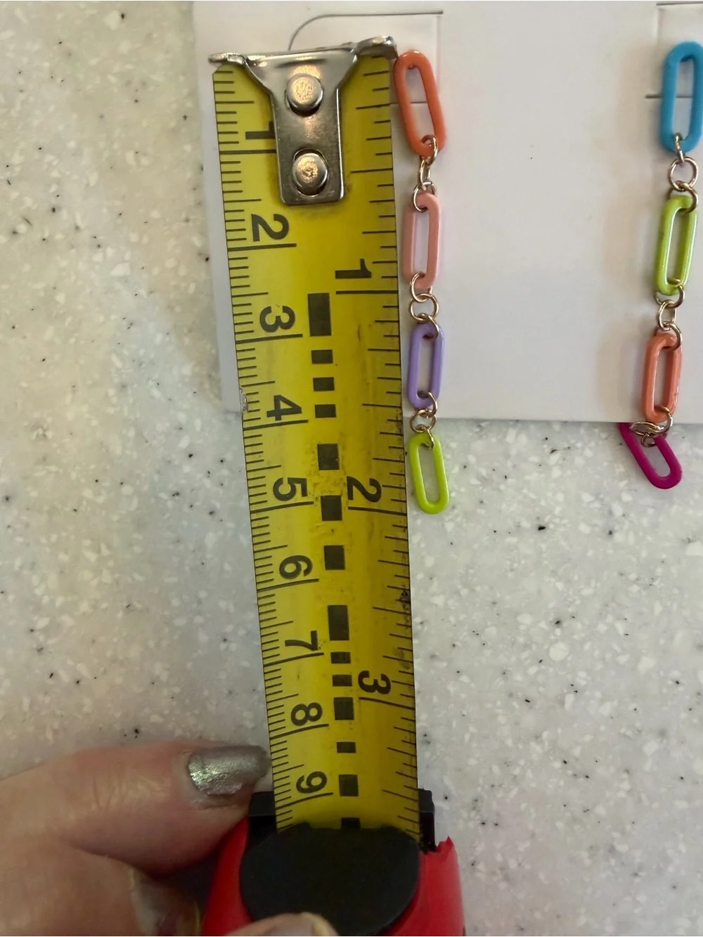 New Ivory Ella Kids Multicolor Chain Link Drop Earrings - Colorful